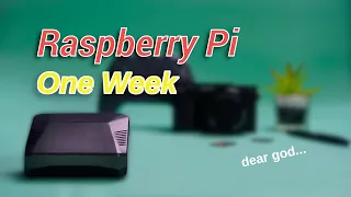 Raspberry Pi Desktop Replacement - One Week - Yes...this was edited with the Pi