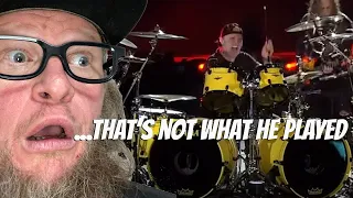 Metallica "enhanced" Lars Ulrich's drum performance at Download Festival.