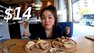 $14 cheese platter at a lovely wine bar (turn on subtitles)