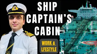 Captain's cabin cum office tour inside tanker ship | Life & work onboard | By Capt.Ankit Kaushik