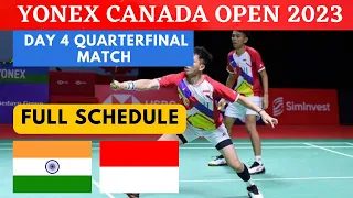 🔴Live : Day 4 Canada Open 2023 | Masa Perlawanan | Full Schedule #bwf #badminton