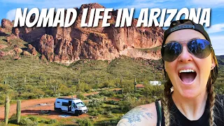 We spent the winter in our van in Arizona!
