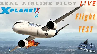 FLIGHT TEST | Real Airbus Captain | #toliss #airbus A320 NEO | #xplane12