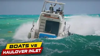 MAN GETS SEA SICK AT HAULOVER ! | Boats vs Haulover Inlet