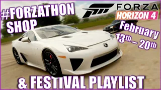 Forza Horizon 4 Summer #Forzathon Shop and Festival Playlist Rewards, Series 19 February 2020