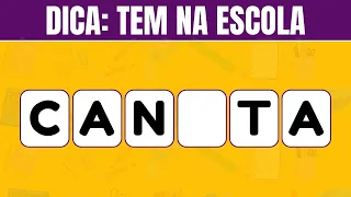 Adivinhe a PALAVRA Com POUCAS LETRAS | DICA: Tem na Escola