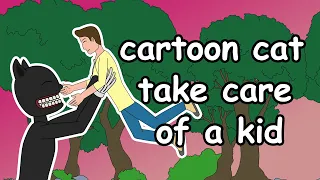 Cartoon Cat Take Care of A Kid - Trevor Henderson Animations | Drawing Cartoon