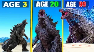 FRANKLIN Surviving 99 YEARS As GODZILLA in GTA 5 (GTA 5 MODS)