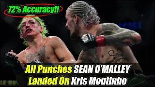 Sean O'Malley vs Kris Moutinho Highlights (Incredible 72% Accuracy) [All Strikes Landed]