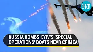 Russia Blows Up Ukrainian Boats In Black Sea; Kyiv's 'Special Operations' Team Bombed Near Crimea