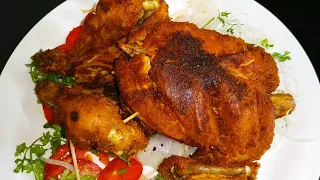 Whole Chicken Roast Without Oven Recipe | Simple Chicken Roast