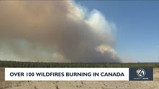 Over 100 wildfires burning in Canada