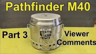 Pathfinder M40 Cook Set Part 3, Viewer Comments Options