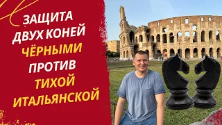 Защита двух коней черными против тихой итальянской.