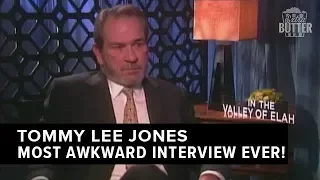 Tommy Lee Jones Most Awkward Interview Ever | Extra Butter