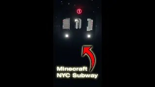 Minecraft NYC MTA R142 Subway Train! #shorts