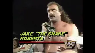 Jake Roberts in action   Wrestling Challenge Oct 2nd, 1988