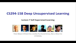 Lecture 7 Self-Supervised Learning -- UC Berkeley Spring 2020 - CS294-158 Deep Unsupervised Learning