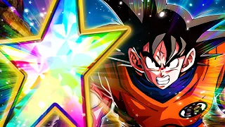 AMAZING VERSION Z F2P LR! 100% RAINBOW STAR LR SAIYAN SAGA GOKU! (DBZ: Dokkan Battle)