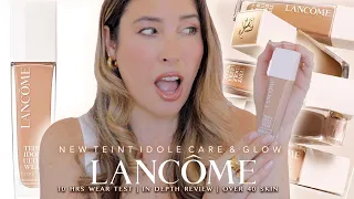 LANCOME TEINT IDOLE Ultra Wear CARE & GLOW Foundation Review FULL DAY WEAR TEST OVER 40 Mature Skin