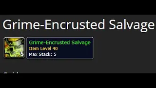 Easy Grime Encrusted Salvage Solo Farm!