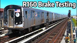 ⁴ᴷ⁶⁰ R160s Emergency Brake Testing on the F Line (2019)