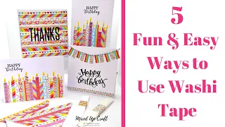 5 Fun & Easy Ways To Use Washi Tape