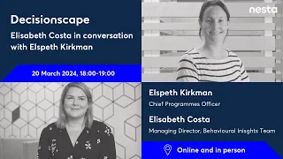 Decisionscape: Elisabeth Costa in conversation with Elspeth Kirkman