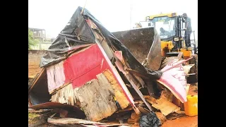 Illegal structures along Accra-Motorway demolished