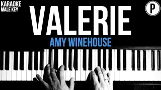 Amy Winehouse - Valerie Karaoke MALE KEY Slowed Acoustic Piano Instrumental Cover Lyrics