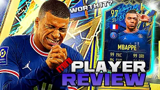 THE BEST ST IN FIFA!? 😱 FIFA 22 97 KYLIAN MBAPPE PLAYER REVIEW MINI-REVIEW FIFA 22 ULTIMATE TEAM