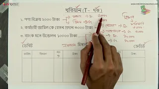 ০৭.০৯. অধ্যায় ৭ : খতিয়ান - T ছক এর প্রয়োগ (Ledger in T table) [SSC]