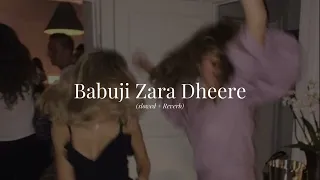 Babuji Zara Dheere (Slowed & Reverb)