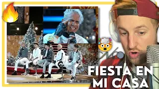 *Reacción* 😵🎤 CNCO - Fiesta en mi Casa (LIVE) 🎄