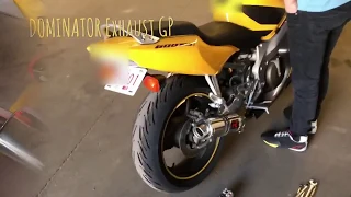 DOMINATOR GP Exhaust on CBR f4i 2006