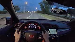 2019 Honda Civic Type R - POV Sunrise Drive (Binaural Audio)