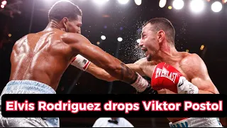 Elvis Rodriguez drops Viktor Postol in sixth round, stops in seventh