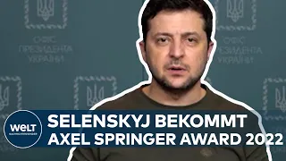 WOLODYMYR SELENSKYJ: Der ukrainische Präsident bekommt Axel Springer Award 2022 I DIE GUTE NACHRICHT