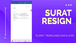 Surat Resign. Surat Pengunduran Diri atau Resignation Latter