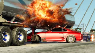 Supra Drift went Extremely Wrong | BeamNG.Drive