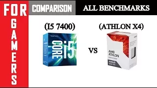 GTX 1060 3GB | Intel i5 7400 VS Athlon X4 950 | Comparison |