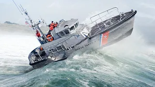 US Coast Guard Boat Goes Vertical During Fight With Extreme Waves