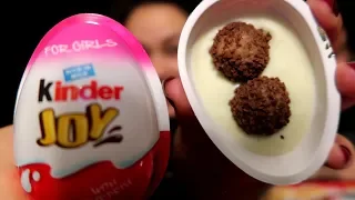 Kinder Joy EGG Toy Review (Girl & Boy edition)