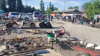 Экскурсия по городу Бишкек. БАРАХОЛКА возле турбазы.2023.Старый толчок. Кыргызстан. Рынок.