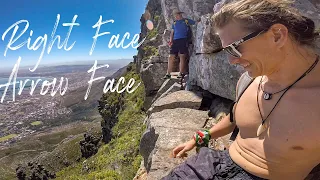 Hiking up the front of Table Mountain
