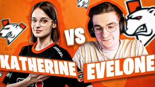 ЭВЕЛОН НЕ ВЫВЕЗ ДЕВУШКУ-КИБЕРСПОРТСМЕНА из VIRTUS PRO 1vs1 в CS:GO | KATHERINE VS EVELONE