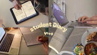 STUDY VLOG | productive days in my life, work life balance, cooking, lots of studying, Paris