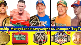 List Of John Cena WWE All Championship Wins