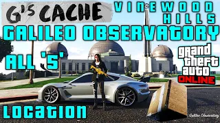 All 5 G's Cache Locations at GALILEO OBSERVATORY | GTA 5 Online | Geralds Cache Spawn Points | GTA |