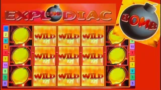 Explodiac - Vollbild auf 2€ Einsatz - Bomb Bonus - Bally Wulff Spielautomat Big Win